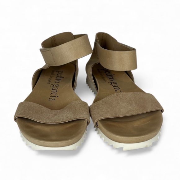 Pedro Garcia Women's Tan Suede Sandals SZ 36.5 or 6.5 - Picture 3 of 7